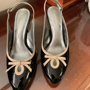 Naturalizer Black Patent Slingback Sandals